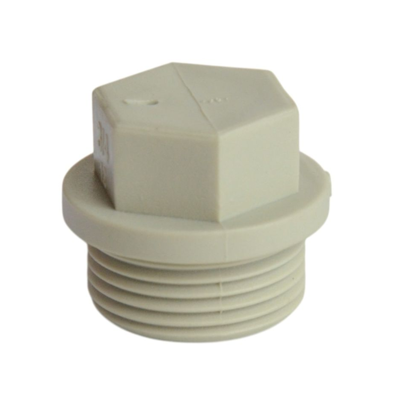 Заглушка поліпропіленова PPR Ду 20 (1/2") зовнішня різьба Formul